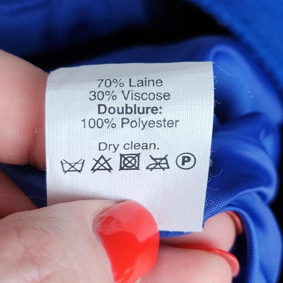 J Crew Skirt Womens 2 Blue Wool Blend Knee Length Pencil Classic Career Casual - Picture 10 of 10